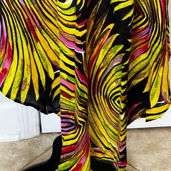 Coco Cabana Colorful Design Lightweight Resort Beach Pool Dress Cover Up Sz M - Picture 6 of 11